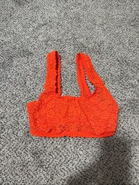 Victoria's Secret Bright Orange Lace Bralette